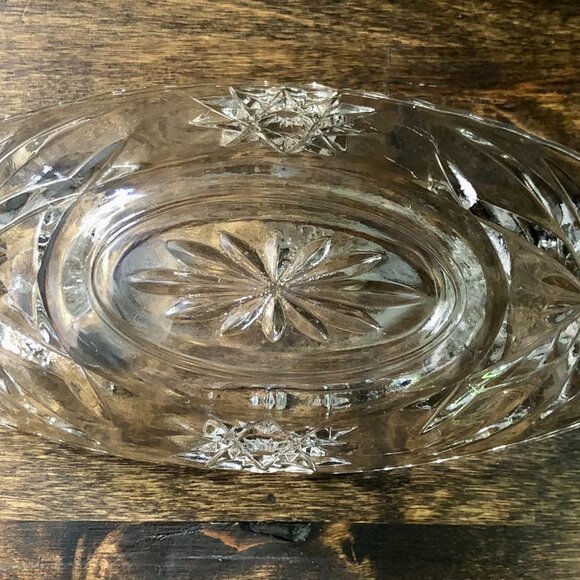 Anchor Hocking EAPC /Star of David Small Oval Boat 9" Bowl Banana Split Serving - Picture 7 of 8